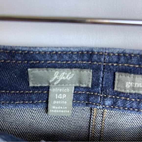 J.Jill Genuine Fit Below Waist Cropped Blue Denim Jean Capris Women’s Size 14p - Picture 3 of 8